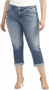 Signature by Levi Strauss & Co. Gold Label Shaping Pull-On Capris Medium Indigo 10