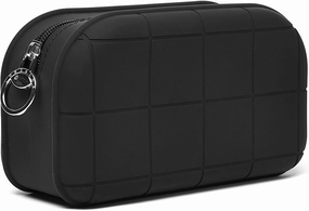 Silicone Makeup Bag Travel Cosmetic Bag Stuff Bag Makeup Pouch Cute Makeup Organizer Versatile Zipper Pouch for Women (Black)