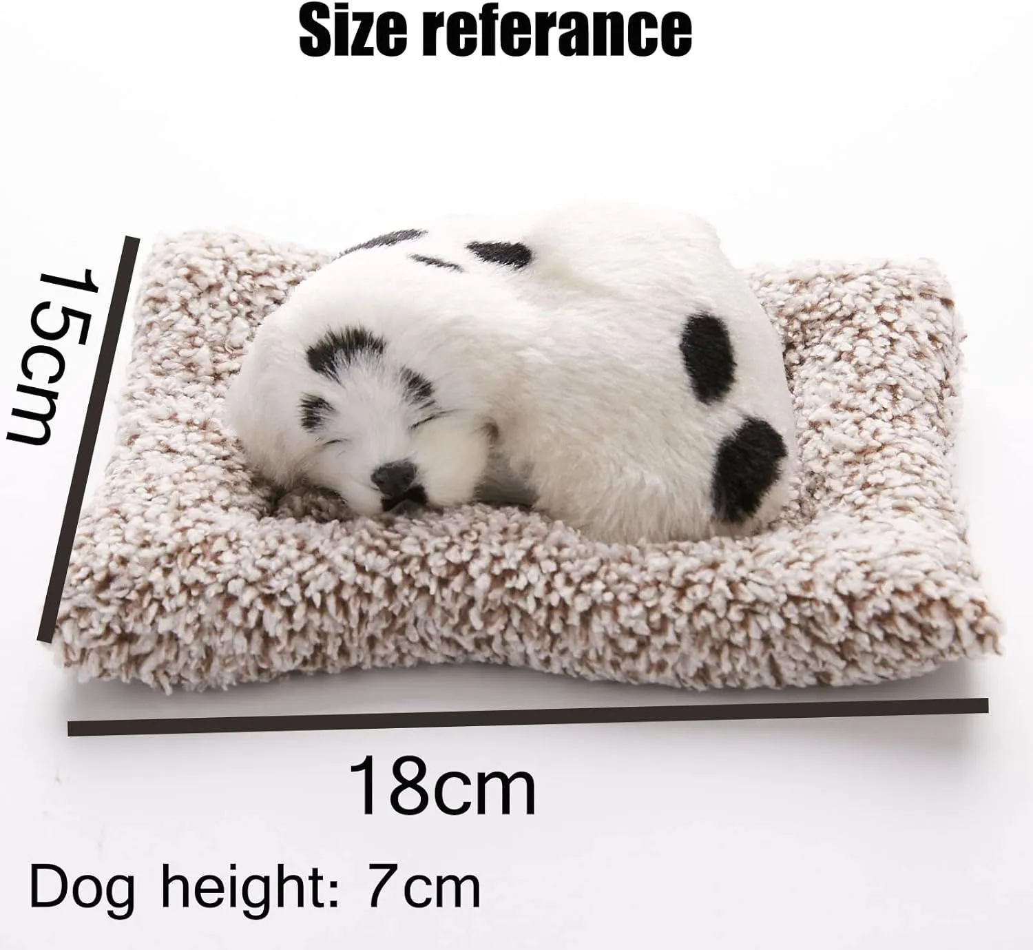 Simulation Animal Ornaments for car Dashboard Small Napping Siberian Husky Dog Plush Products Realistic Sweet Fluffy Sleeping pup can Clean air