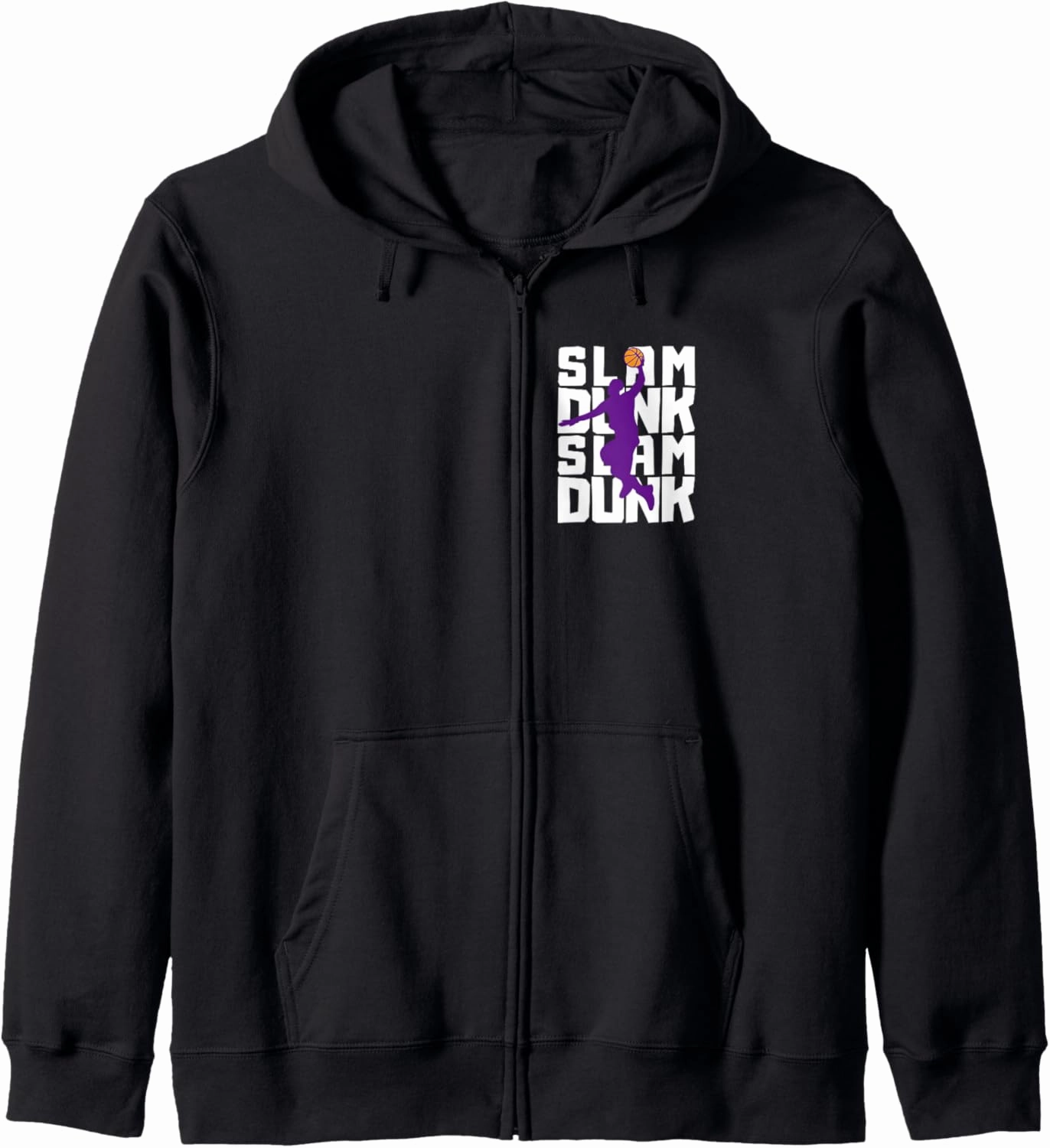 Slam Dunk Basketball Sport USA Zip Hoodie