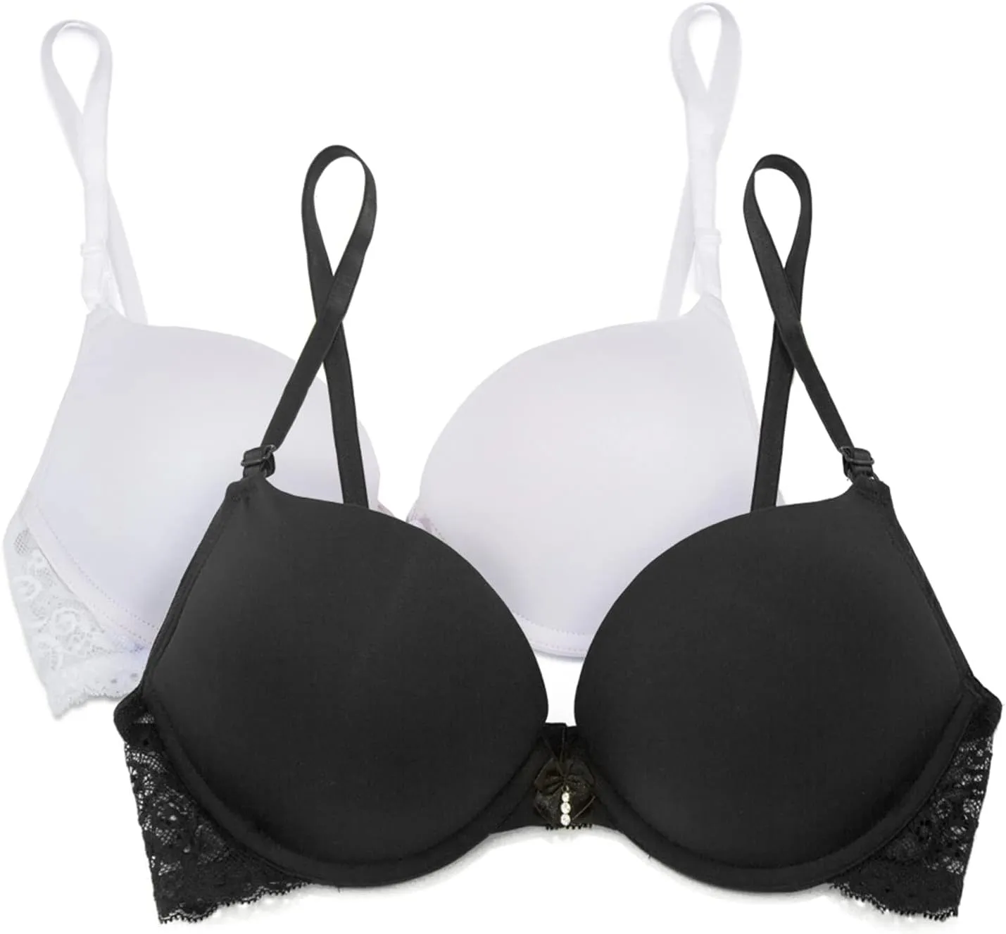 Smart & Sexy Women's 2-Pack Maximum Cleavage Underwire Bra in Fashion Colors