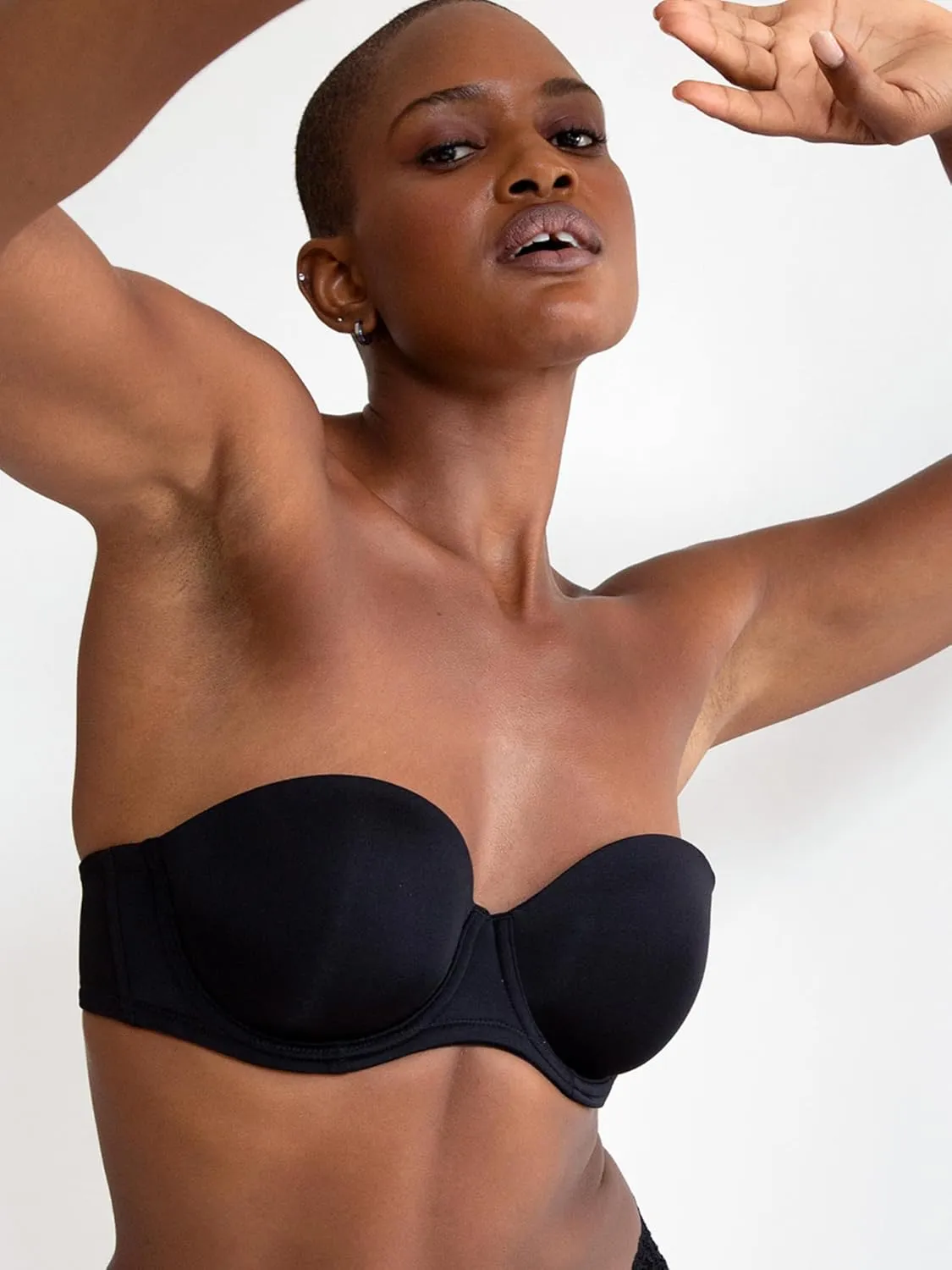 Smart & Sexy Women's Full Support Light Lined Strapless Bra, Support with Underwire for Exception Lift, Perfect for Weddings