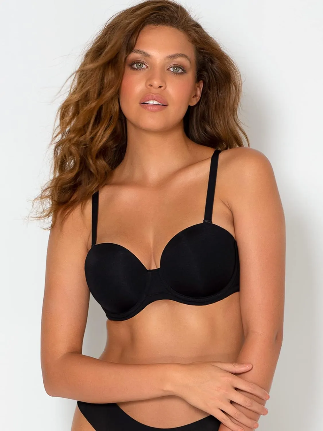 Smart & Sexy Women's Full Support Light Lined Strapless Bra, Support with Underwire for Exception Lift, Perfect for Weddings