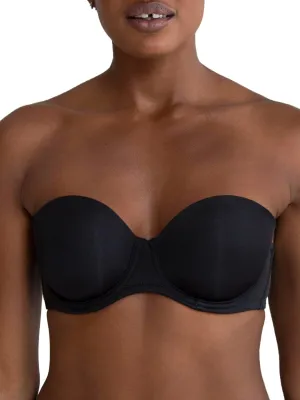 Smart & Sexy Women's Full Support Light Lined Strapless Bra, Support with Underwire for Exception Lift, Perfect for Weddings