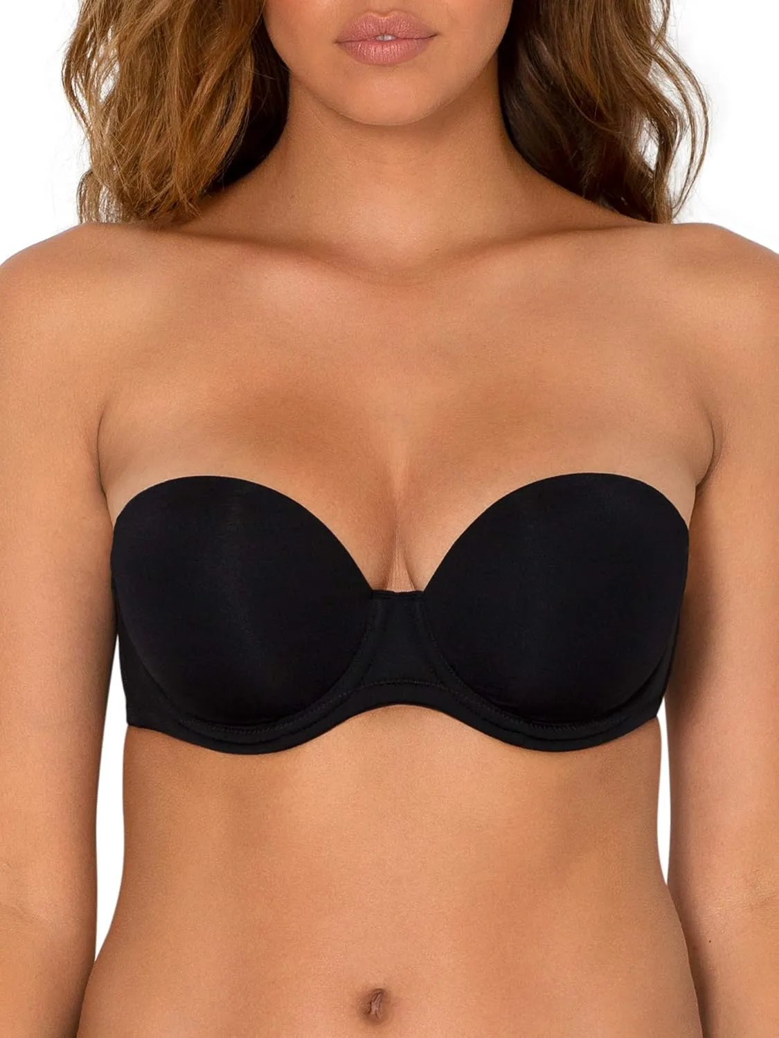 Smart & Sexy Women's Full Support Light Lined Strapless Bra, Support with Underwire for Exception Lift, Perfect for Weddings
