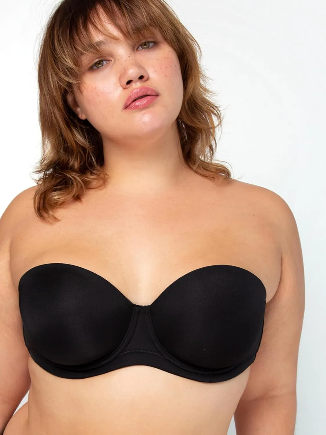 Smart & Sexy Women's Full Support Light Lined Strapless Bra, Support with Underwire for Exception Lift, Perfect for Weddings