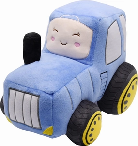 Soft Plush Tractor Stuffed Truck Toy Super Cute Car Plushie Throw Pillow Excellent Gifts for Kids or Birthday Party 12 Inches (Blue)