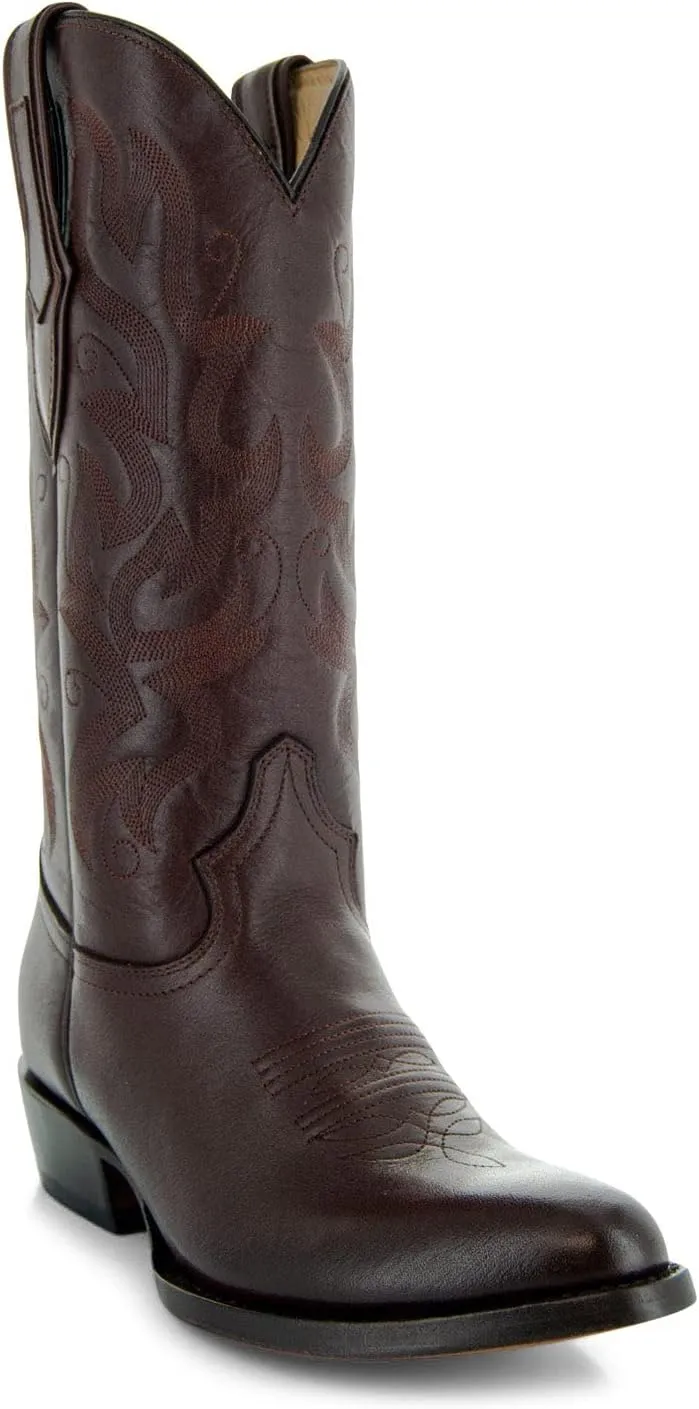 Soto Boots Mens Classic Round Toe Cowboy Boots H7001