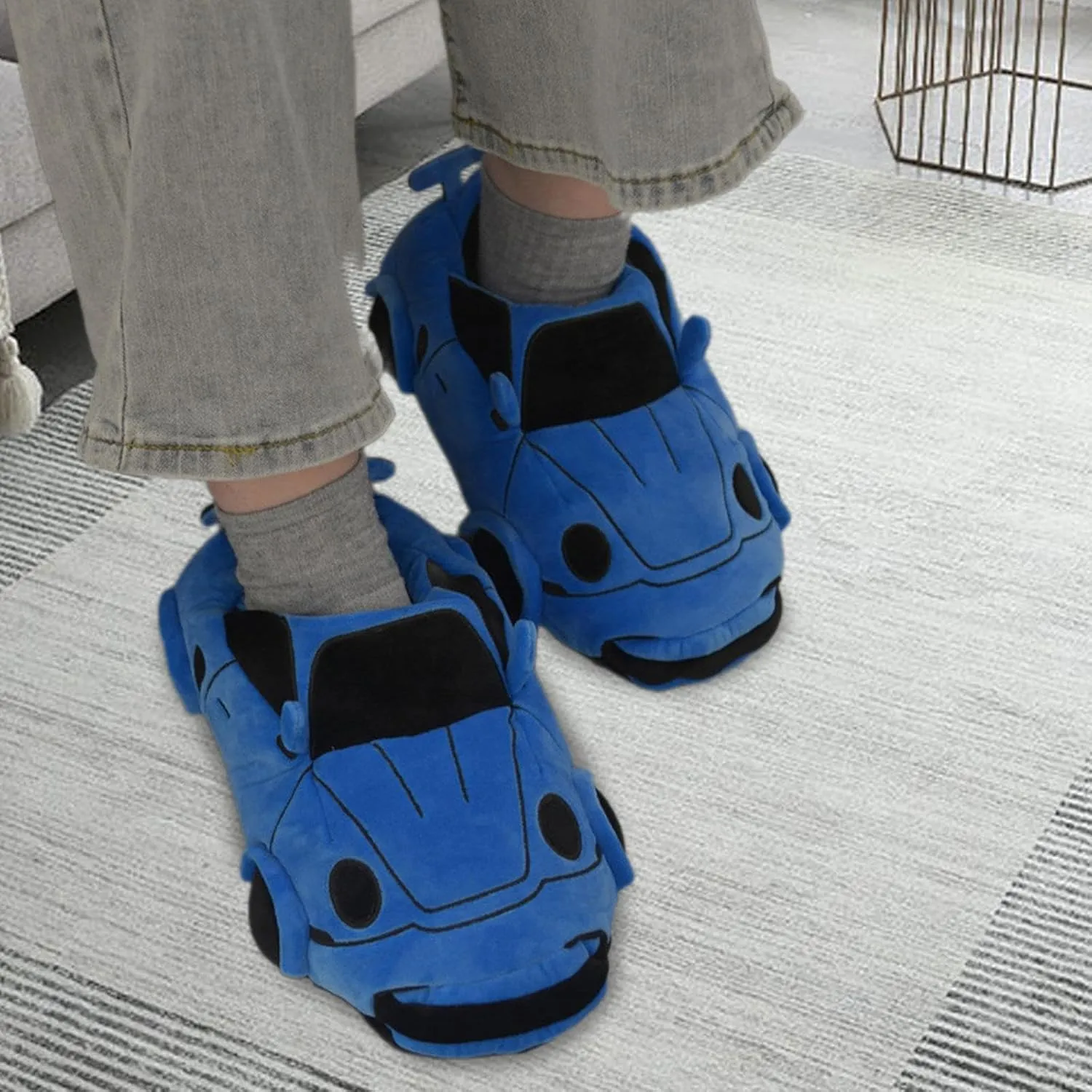 Sports Car Shaped Slippers Floor Slippers Cute Family Anti Slip House Slides