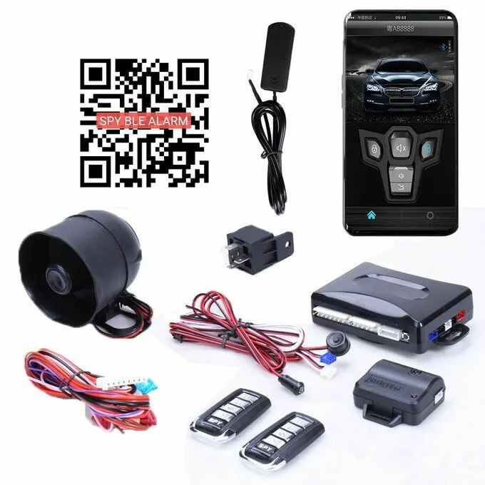 SPY One Way LC209 Smart Car Alarm System -Security Universal Remote Bluetooth