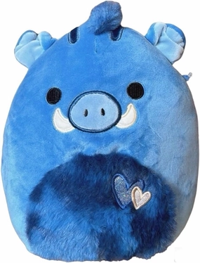 Squishmallows 8" Berjon The Blue Warthog Valentine's Day Plush- Officially Licensed Kellytoy - Collectible Soft & Squishy Stuffed Animal Toy - Gift for Kids,Girls & Boys -8 Inch