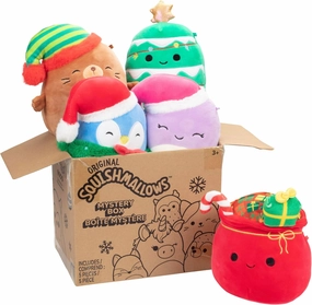 Squishmallows Original 5-Inch Mystery Box 5 Pack - Official Jazwares Plush - Collectible Soft & Squishy Mini Stuffed Animal Toy - Add to Your Squad - Gift for Kids, Girls & Boys