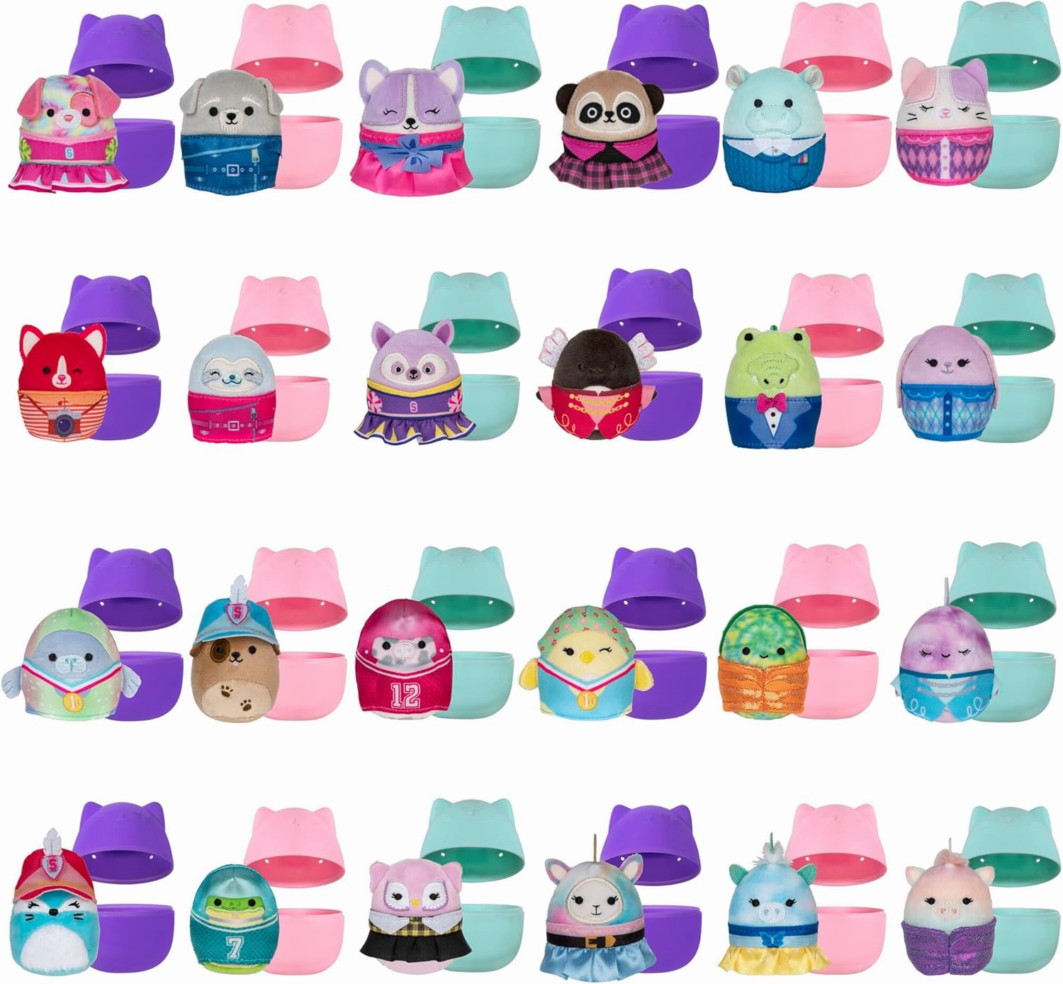 Squishmallows Squishville Series 10 Mini Mystery Plush (2 Pack) Official Jazwares Plush - Collectible Soft & Squishy Blind Capsules - Styles May Vary - Gift for Boys, Girls & Kids