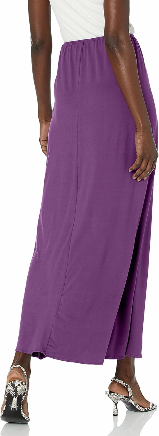 Star Vixen Women's Petite Modest Soft Dty Knit Pull-on Maxiskirt