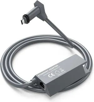 Starlink Ethernet Adapter for V2 Satellite Internet Rectangle Dish, High-Speed Starlink to RJ45 Gigabit Ethernet Adapter Stable Network Connection for Starlink Actuated Gen 2