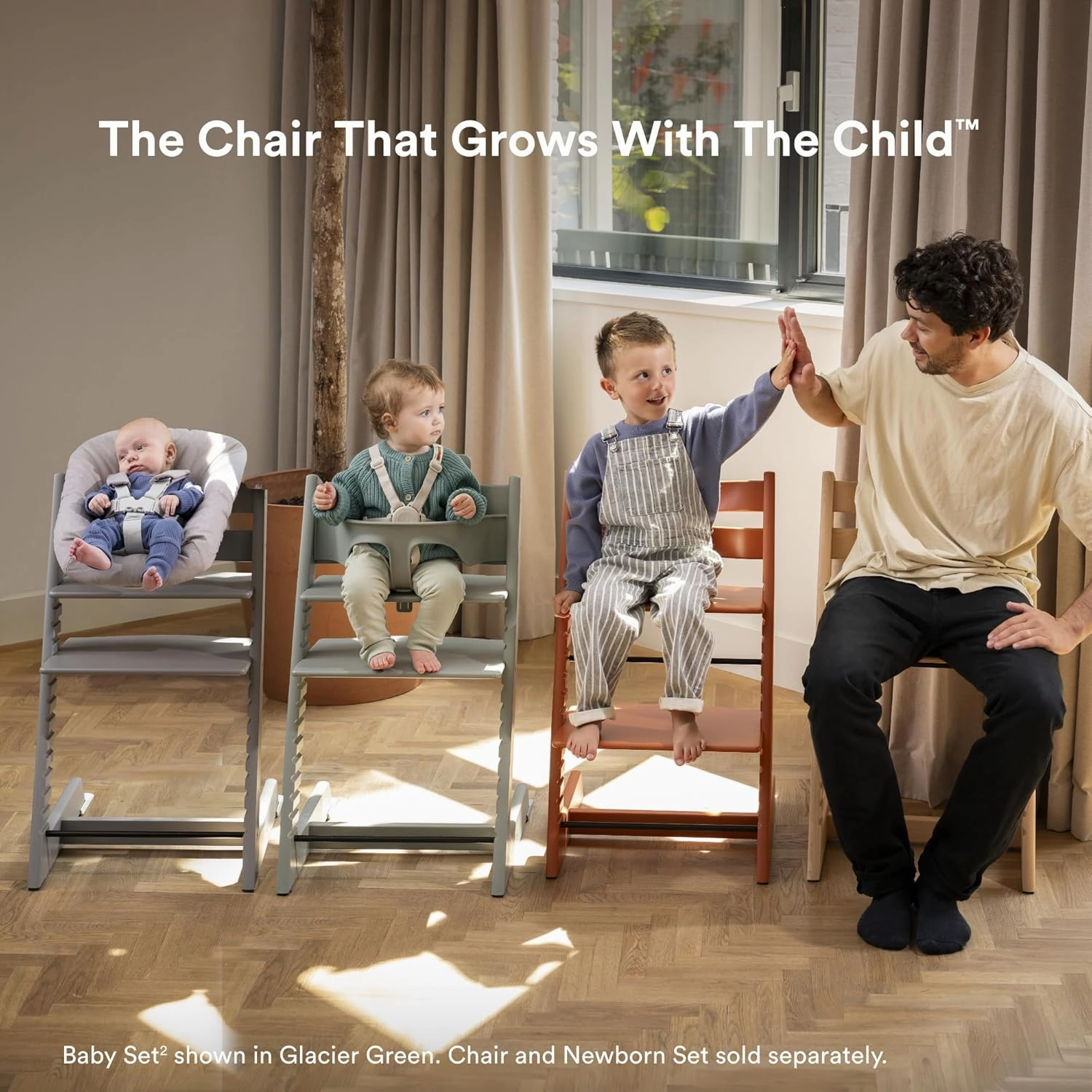 Stokke Tripp Trapp Baby Set 2, Heather Mauve - Ages 6-36 Months - Convert The Tripp Trapp Chair into a Comfortable High Chair - Includes Stokke Harness 2