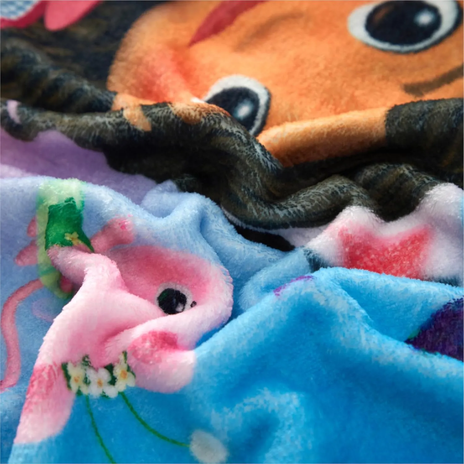 Super Soft Plush Toddler Quilted Nap Mat with Built in Blanket and Pillow