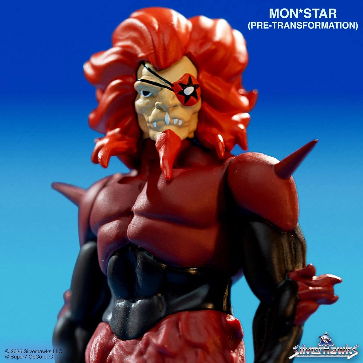 Super7 Reaction Figure SilverHawks Monstar (Pre-Transformation) - 3.75" SilverHawks Action Figure Classic Cartoon Collectibles and Retro Toys