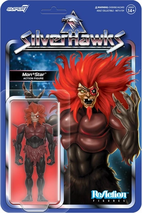 Super7 Reaction Figure SilverHawks Monstar (Pre-Transformation) - 3.75" SilverHawks Action Figure Classic Cartoon Collectibles and Retro Toys
