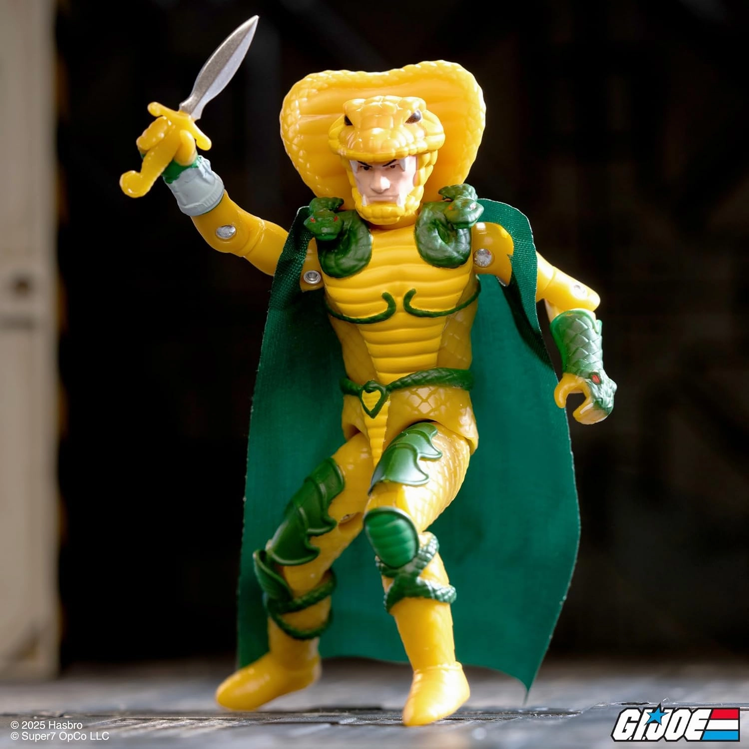 Super7 Reaction  G.I. Joe Serpentor (Cartoon) - 3.75" G.I. Joe Action Figure with Accessory Classic Cartoon Collectibles and Retro Toys