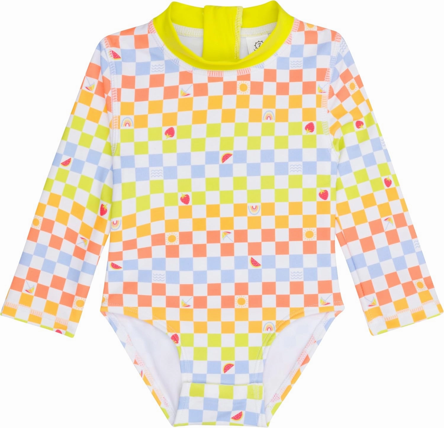 SwimZip® Girls' Long Sleeve UPF 50  One-Piece Swimsuit - Ages 6-14