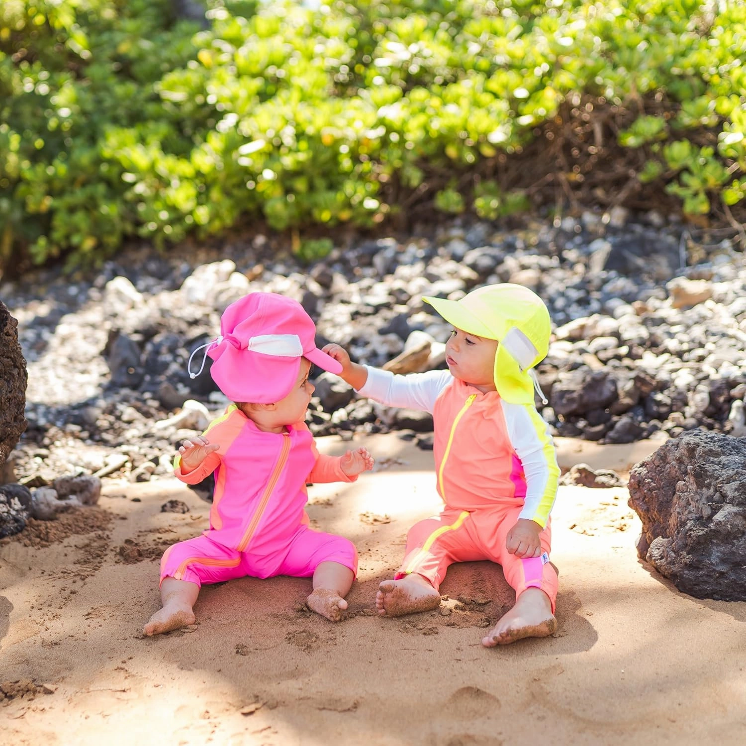 SwimZip Sun Hat with Neck Flap | UPF 50  Protection for Baby, Toddler, and Kids
