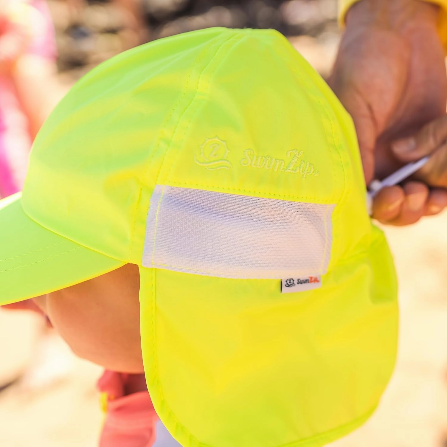 SwimZip Sun Hat with Neck Flap | UPF 50  Protection for Baby, Toddler, and Kids