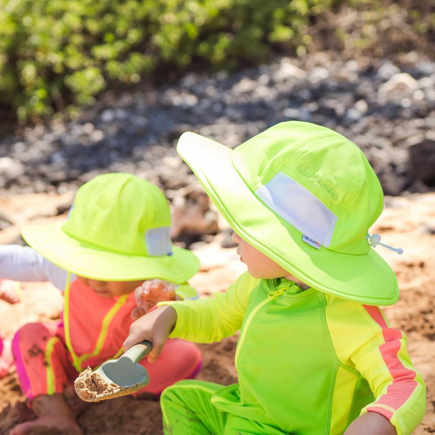 SwimZip Wide Brim Sun Hat | UPF 50  Protection for Baby, Toddler, and Kids