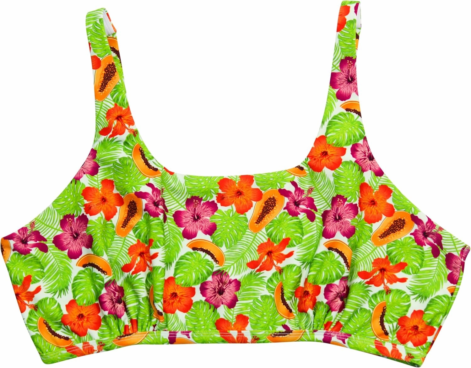 SwimZip Women's Scoop Neck Halter Top Bikini - UPF 50  Sun Protection