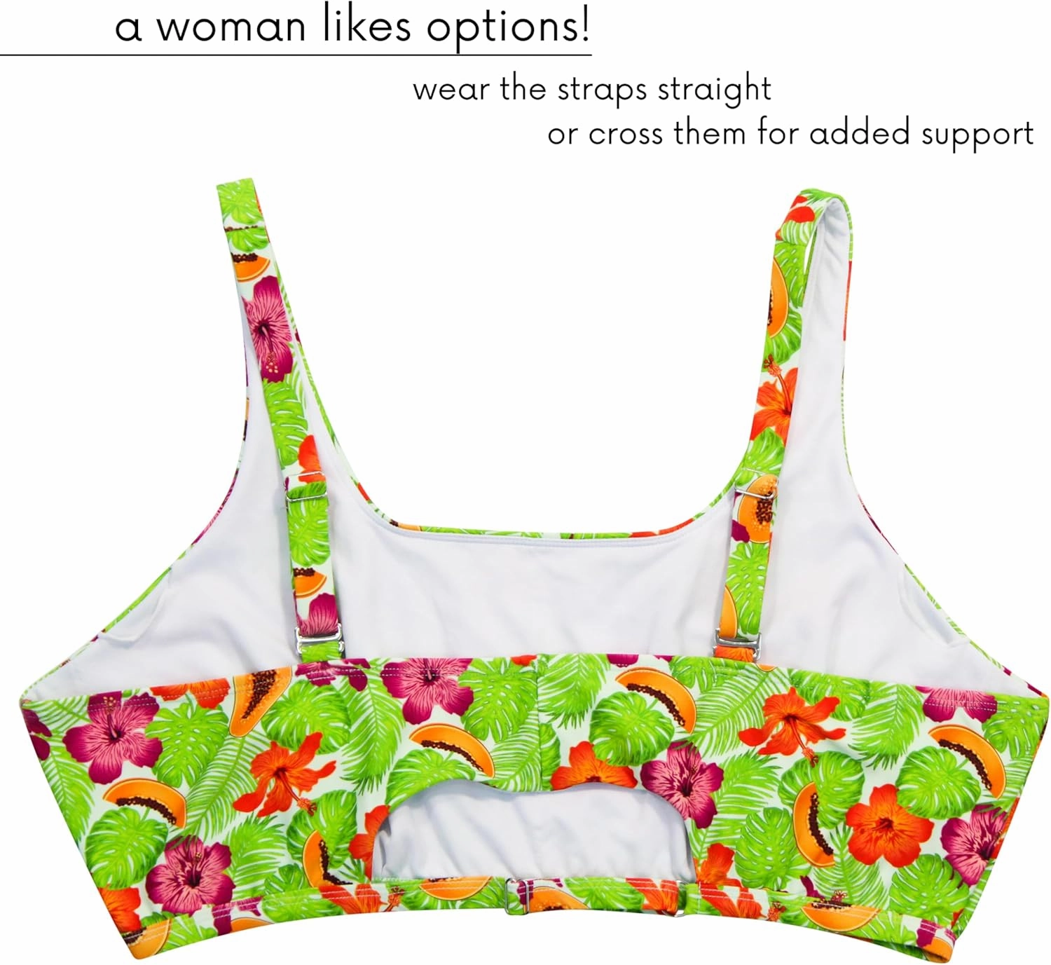 SwimZip Women's Scoop Neck Halter Top Bikini - UPF 50  Sun Protection