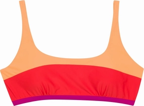 SwimZip Women's Scoop Neck Halter Top Bikini - UPF 50  Sun Protection