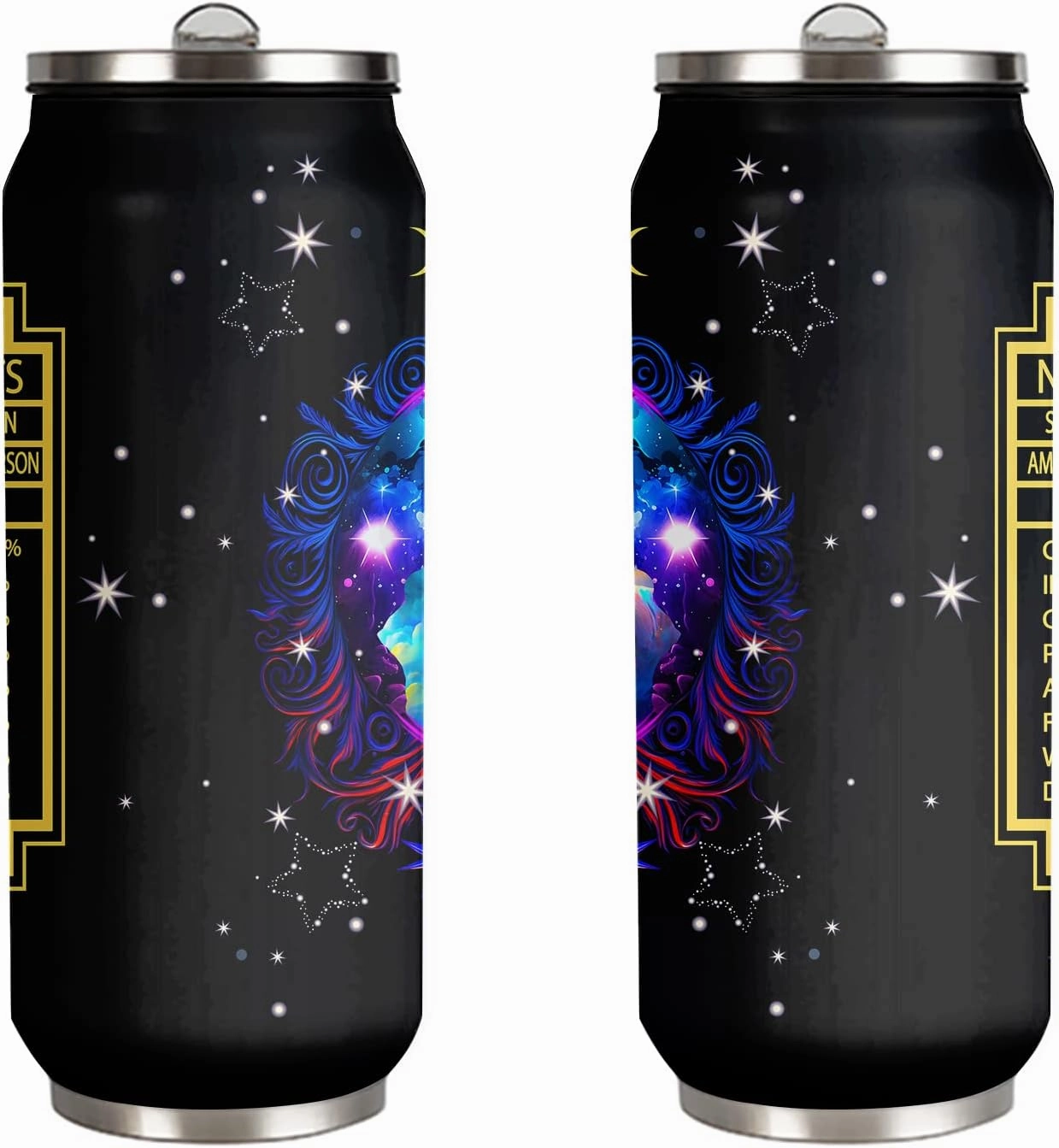 Taurus Constellation Zodiac Stainless Steel Tumbler - 17 Oz With Straw Lid, Perfect For Coffee, Men Women Astrology Fans Birthday Gifts