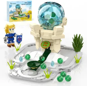 Tenhorses Link Zonai Device Dispenser Building Set, BOTW Link Sword Figures Merch with Rotatable Random Ball Selector, Birthday Party Supplies Christmas Toys Gifts for Boys Girls Age 8 .(494PCS)