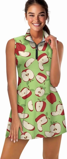 Tennis Dress for Women Girls Tennis Golf Dresses Sleeveless Athletic Dress with Built in Shorts Size XS-2XL