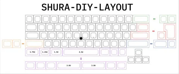 Tex Shura 65% Hotswap DIY Keyboard Kit