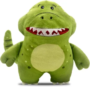 The Tooth Brigade Tooth Fairy Pillow | Stuffed Plush with Large Pocket Mouth for Lost Teeth, Treasures, Prizes - Fun and Interactive Plush, Perfect Kids, Boys, & Girls Gift (Rebel Dinosaur)