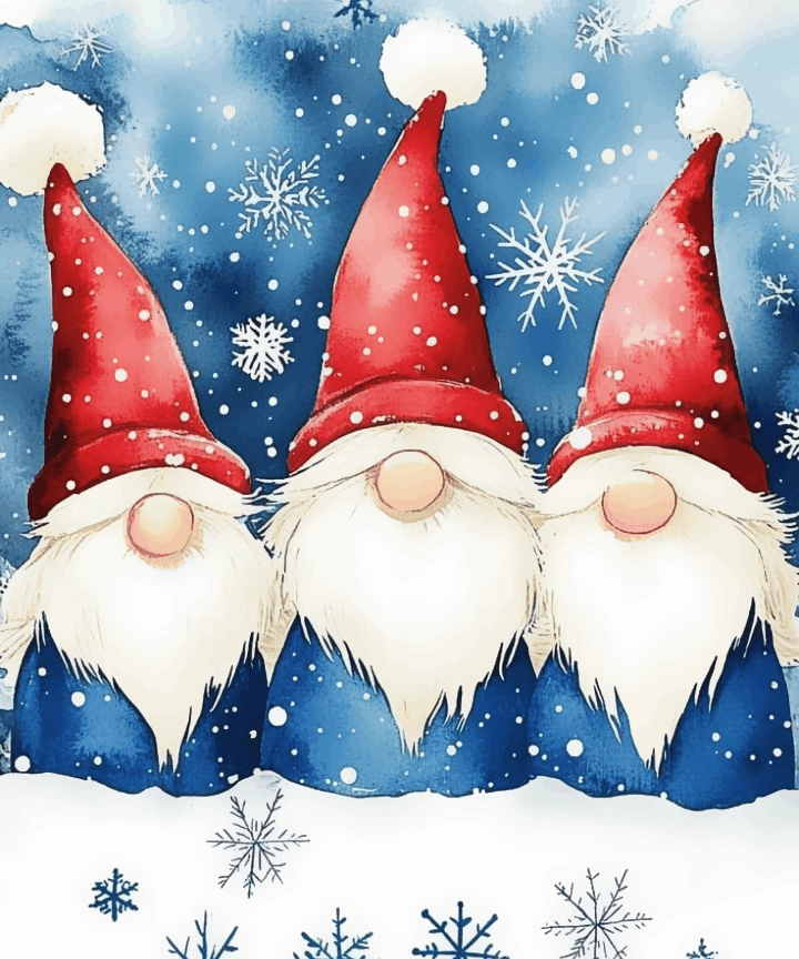 Three Cute Gnome