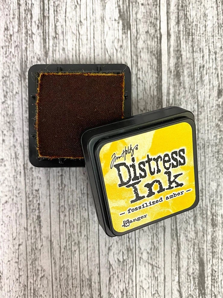 Tim Holtz Mini Distress Pad Fossilized Amber