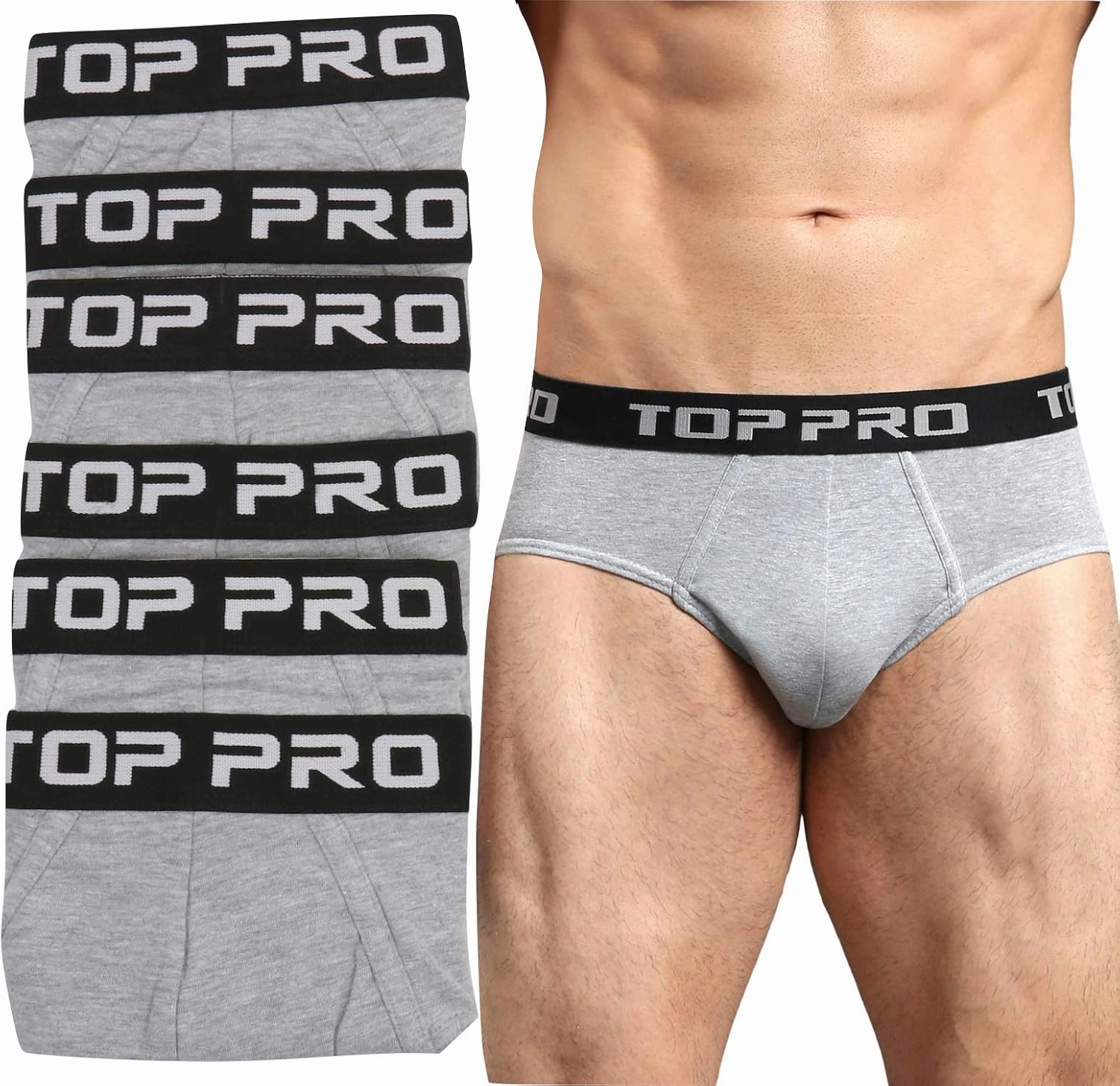 ToBeInStyle Men's Pack of Classic Brief Fit Underwear