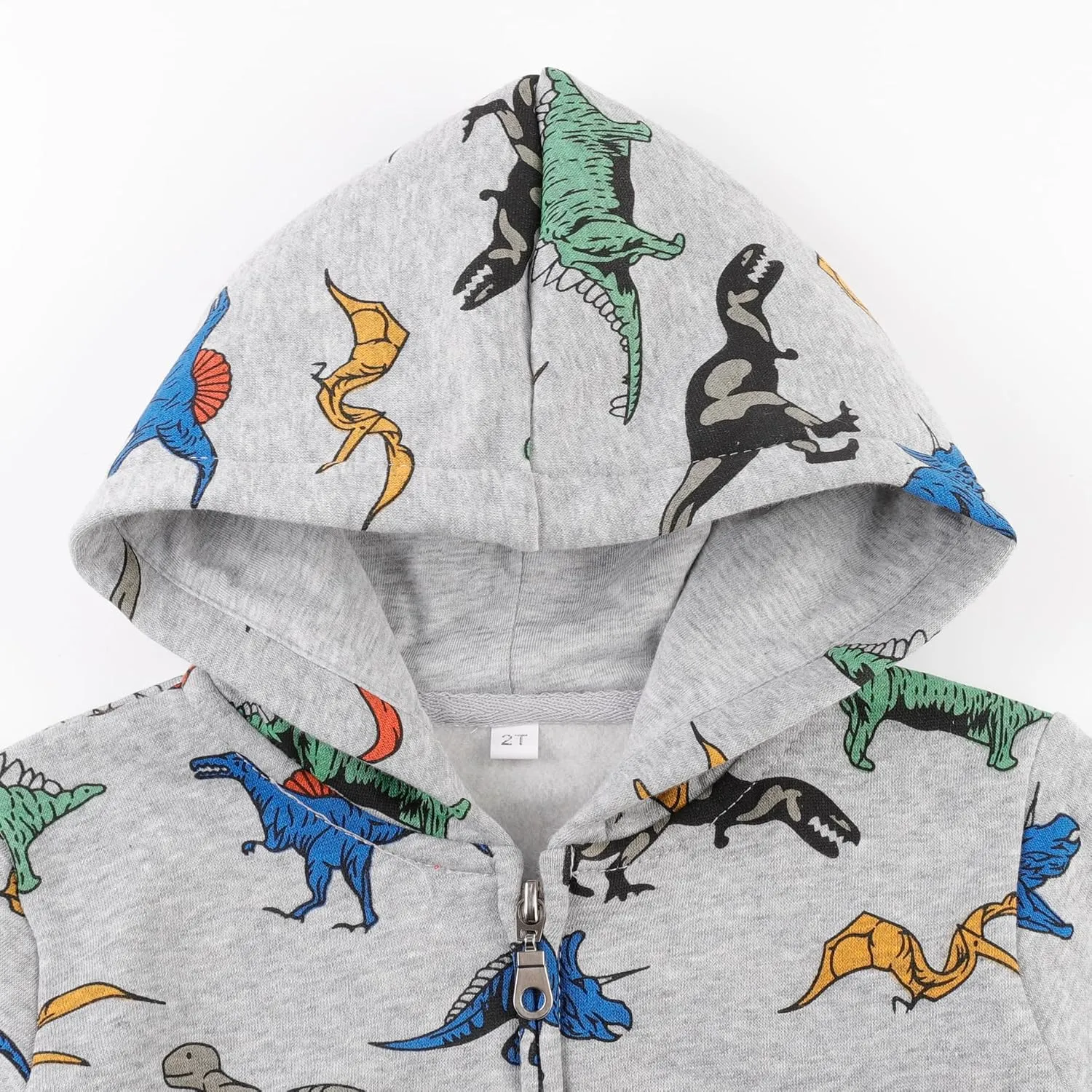 Toddler Zip Up Hoodie Sweatshirt Fall Clothes Boys Jacket With Hood 2-7 Years