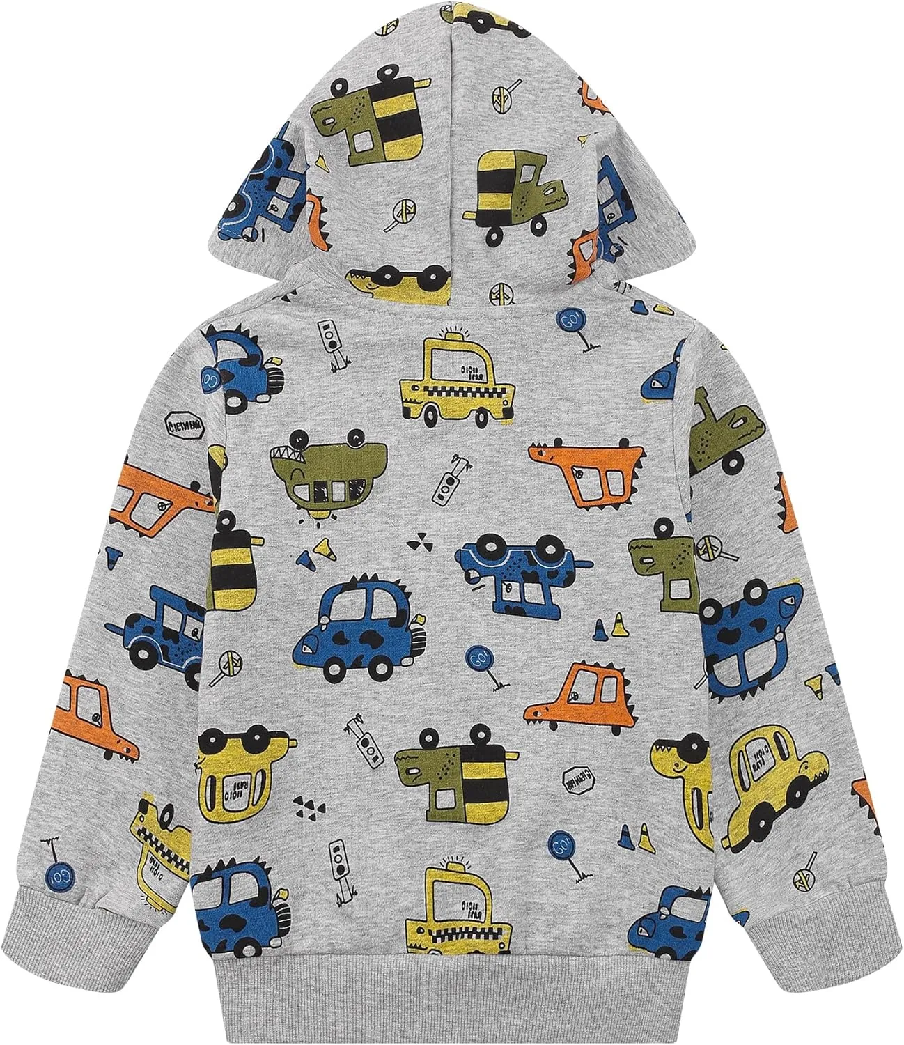 Toddler Zip Up Hoodie Sweatshirt Fall Clothes Boys Jacket With Hood 2-7 Years