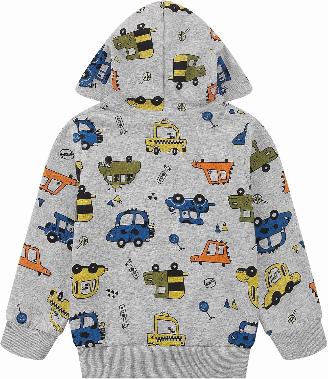 Toddler Zip Up Hoodie Sweatshirt Fall Clothes Boys Jacket With Hood 2-7 Years