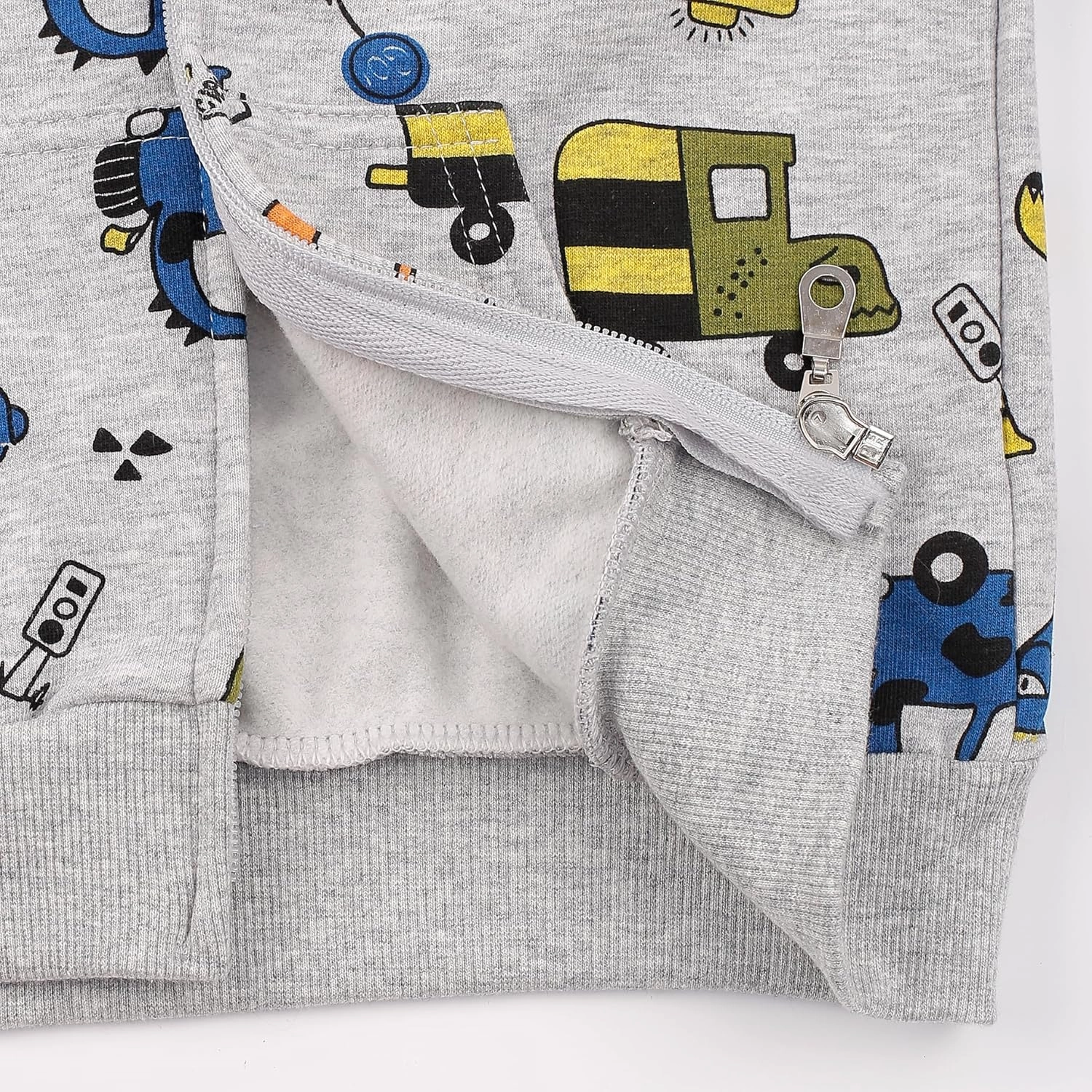 Toddler Zip Up Hoodie Sweatshirt Fall Clothes Boys Jacket With Hood 2-7 Years