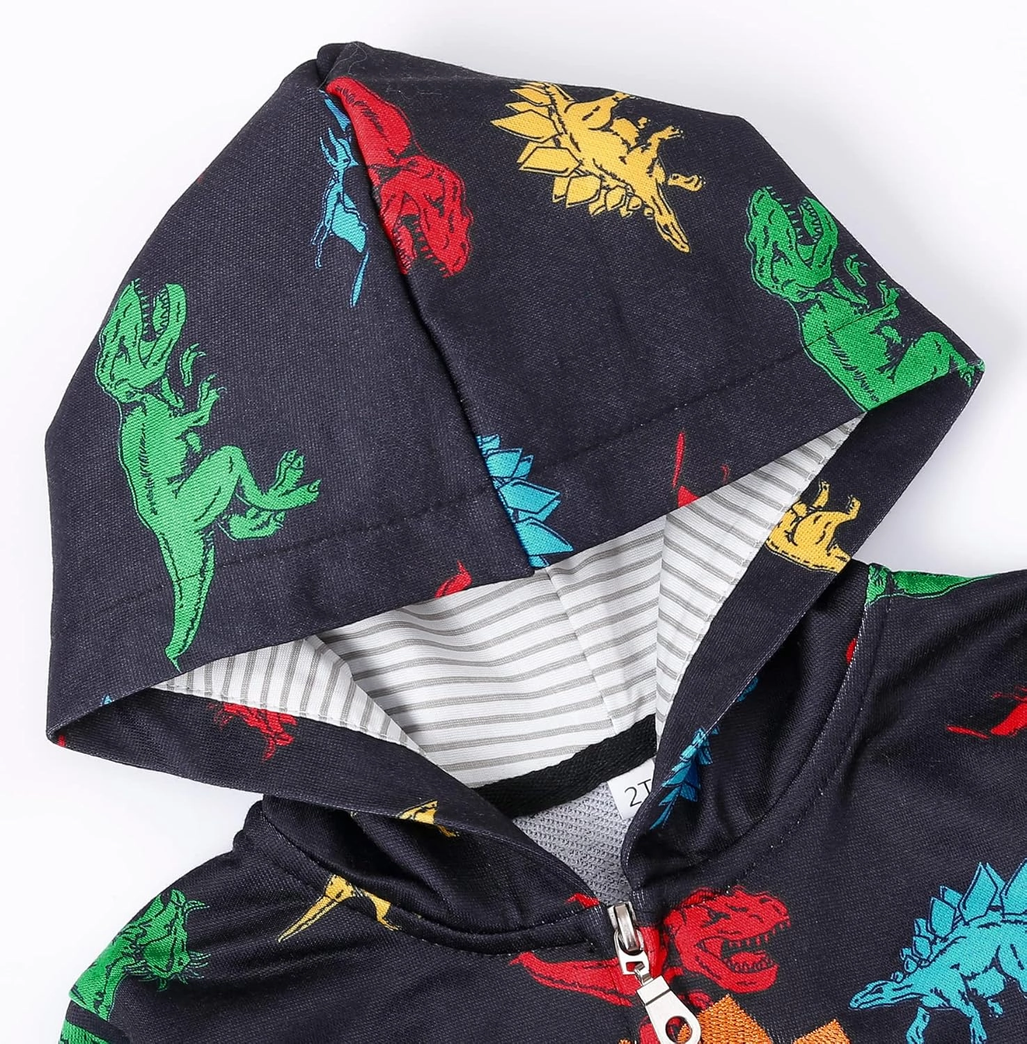 Toddler Zip Up Hoodie Sweatshirt Fall Clothes Boys Jacket With Hood 2-7 Years