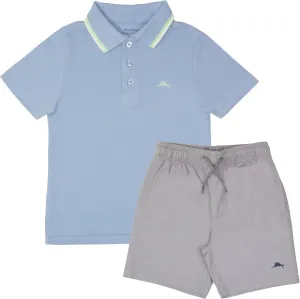 Tommy Bahama Boys Short Sleeve Classic Polo Shirt & Elastic Waist Shorts Set, Casual 2-Piece Summer Outfit for Kids