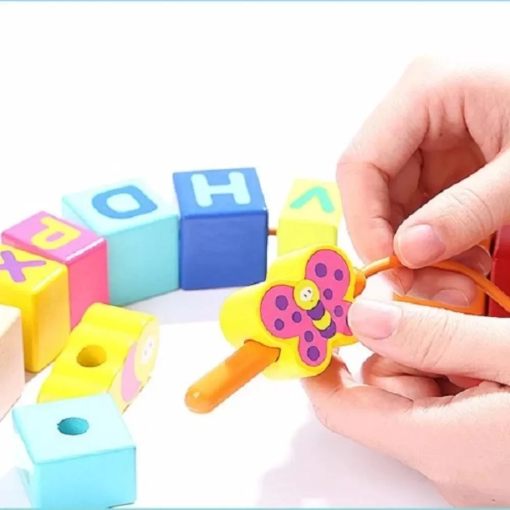 Top Bright Caterpillar Musical Lacing Beads