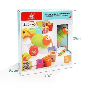 Top Bright Caterpillar Musical Lacing Beads
