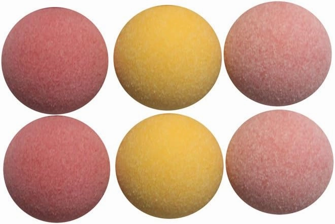 Tornado Official Foosball 2 Each Red Pink & Yellow