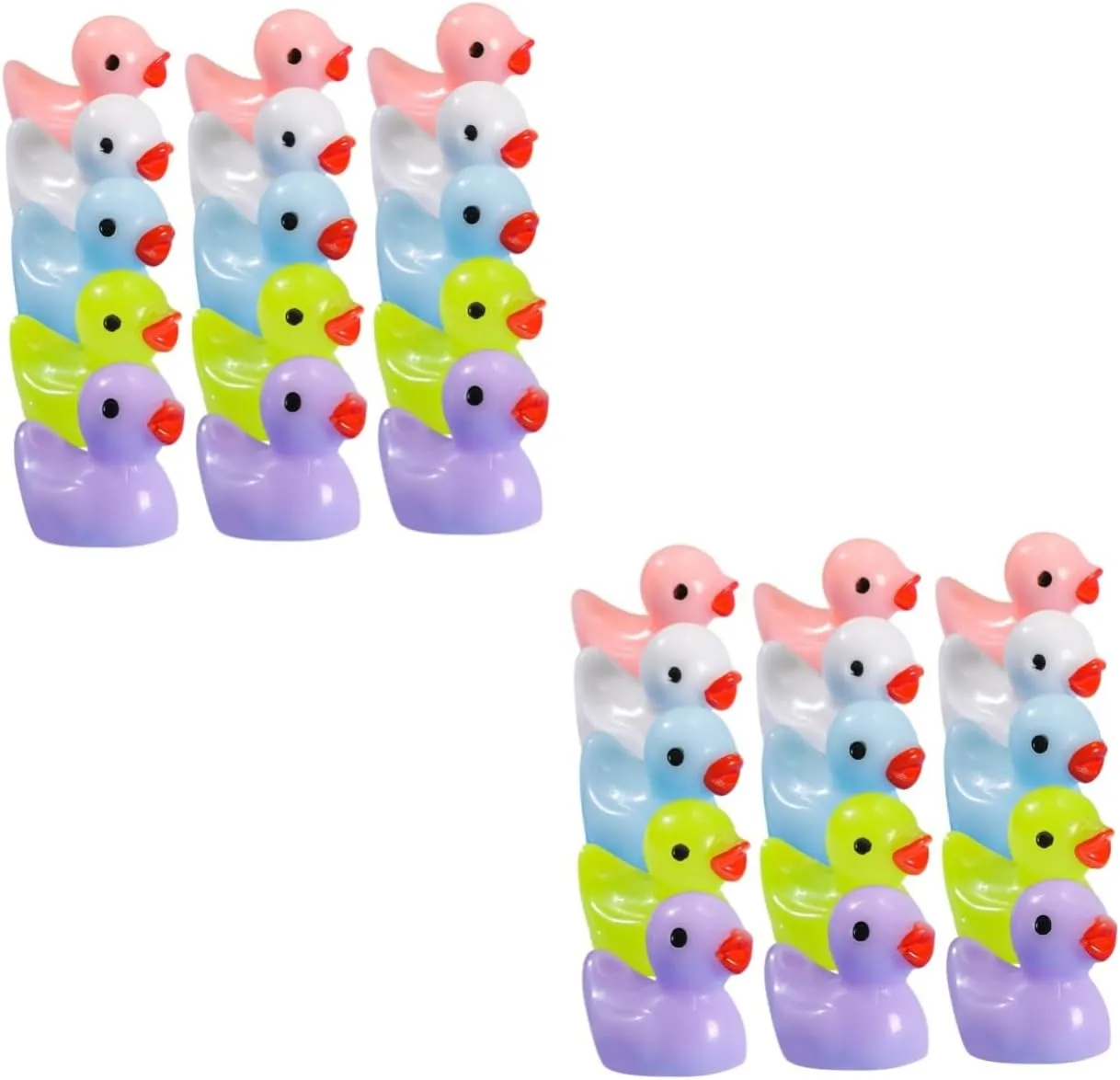 Toyvian 150pcs Miniature Resin Figures Decor Statues Cute Figurines for Dollhouse Landscape Aquarium Potted Plants Creative Home Ornaments Multi-