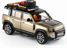 Treasureable Alloy Vehicle Model 1:24 for Land Rover Defender SUV Alloy Car Diecast Toy Vehicles Model Sound Light Pull Back Car Gifts Collection Festive Deluxe Gift (Color : A)